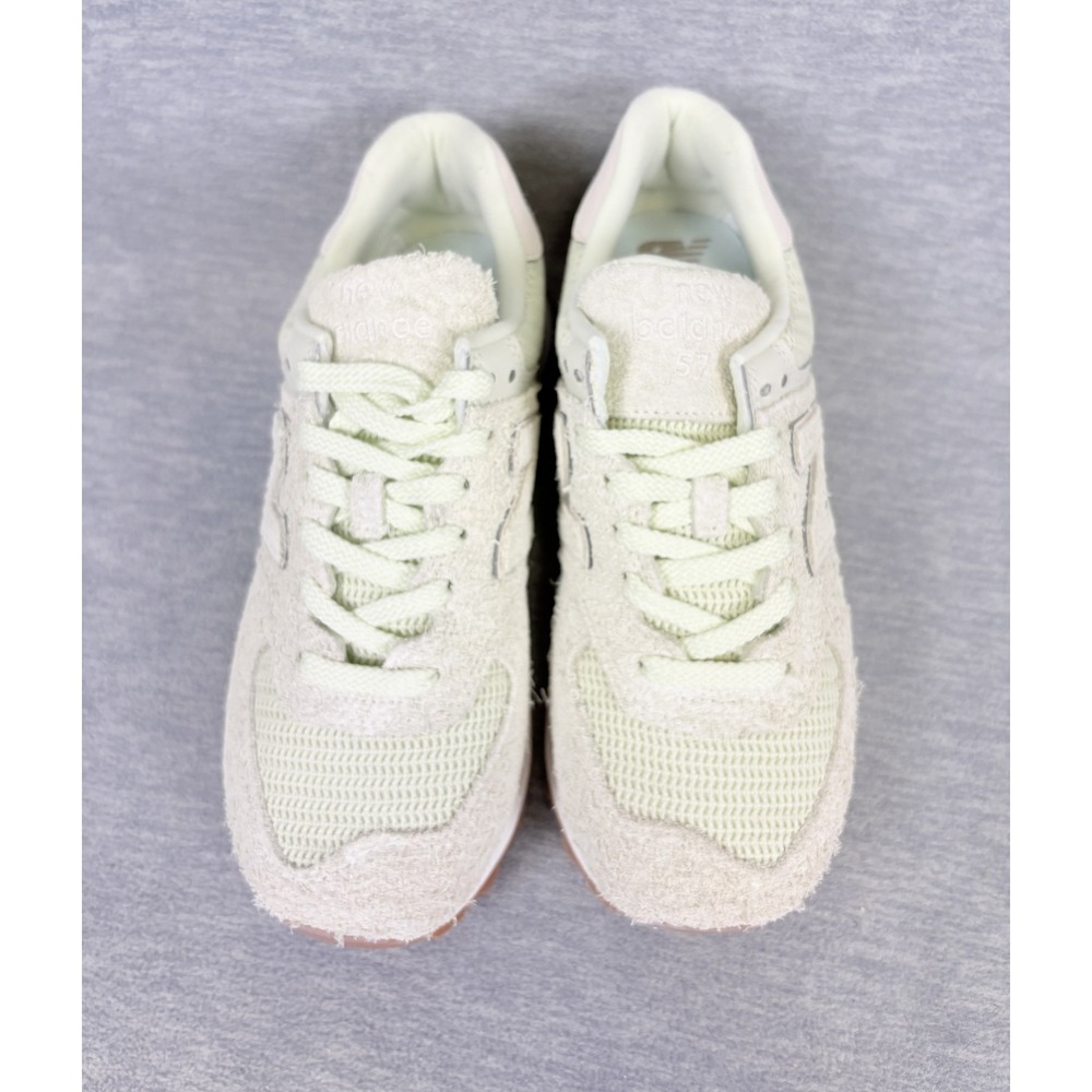 New Balance 574 Sneakers Womens 8 M Green Hairy Suede Seafoam Lifestyle - Picture 4 of 11